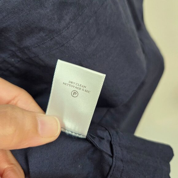 A.L.C. Blue Becca Midi Dress with Puff Sleeves and Flared Skirt Women's Size 8 - Picture 11 of 12